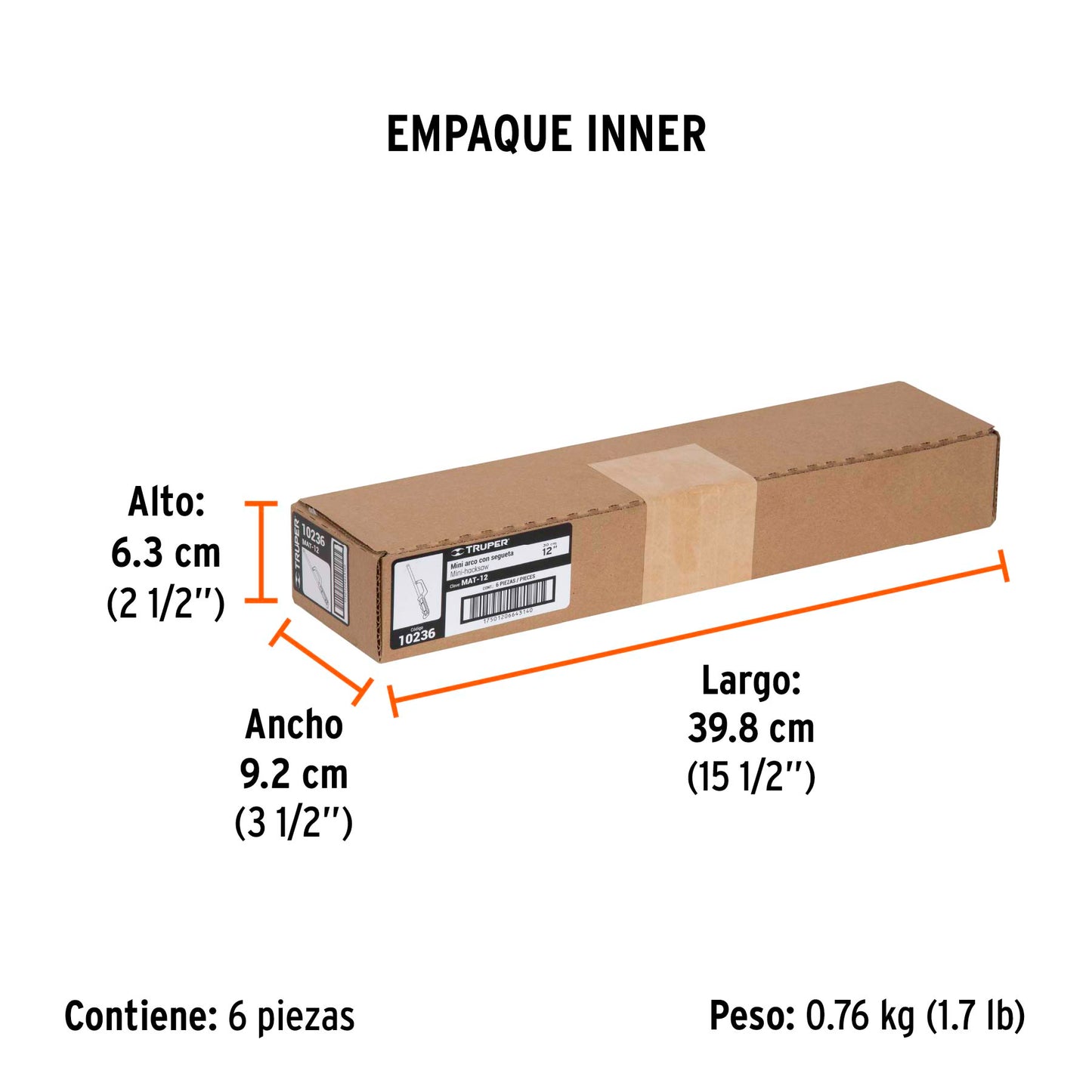 Mini Arco 12" de Aluminio para Segueta, Truper