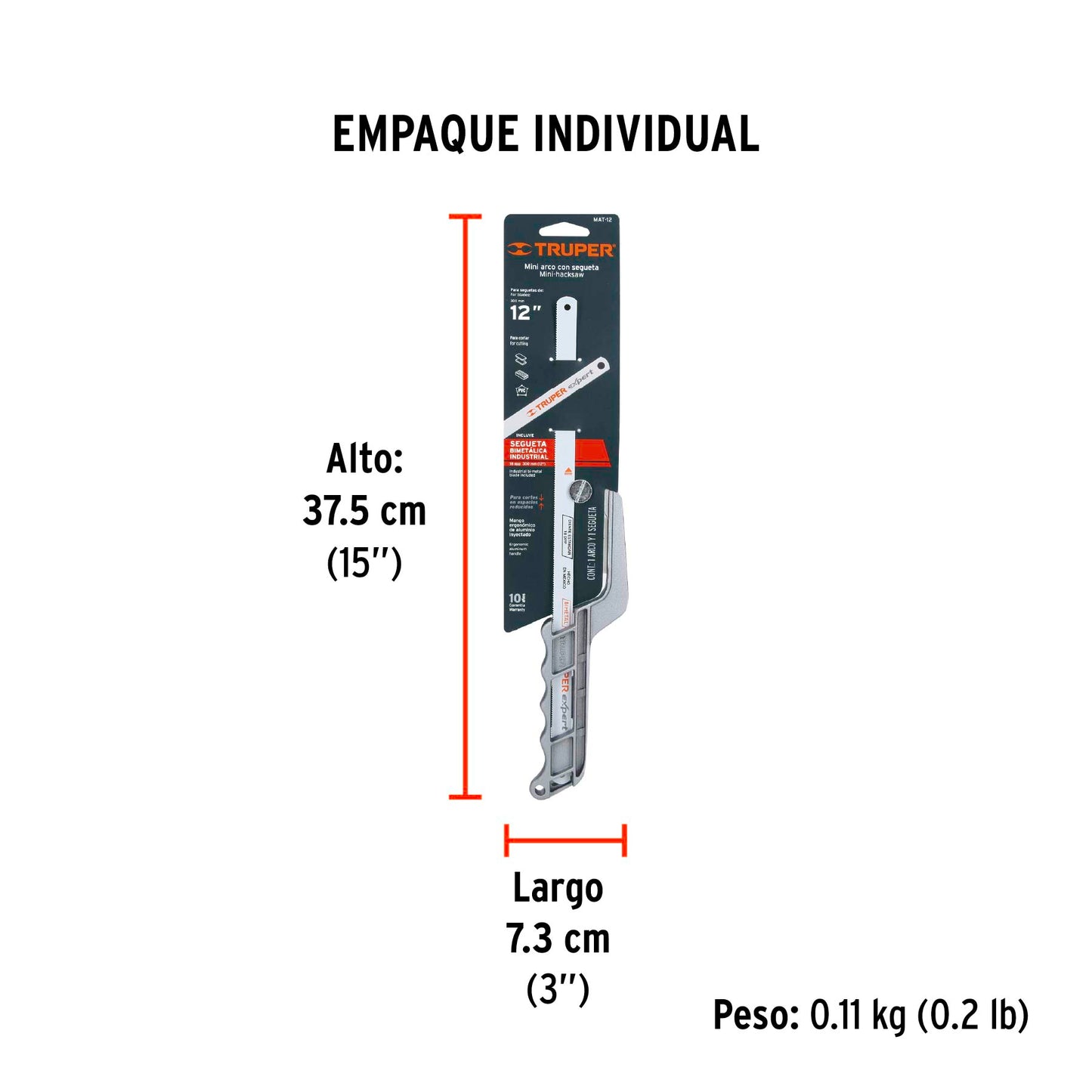 Mini Arco 12" de Aluminio para Segueta, Truper