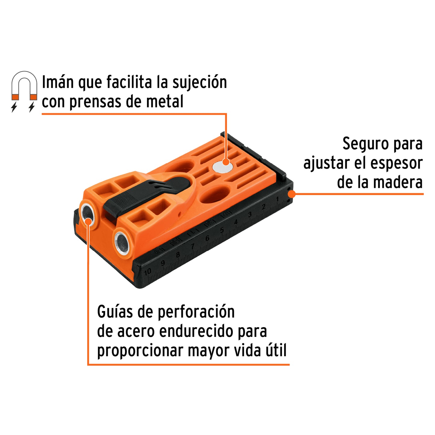 Juego de Plantilla para Uniones Ocultas con Dos Tornillos