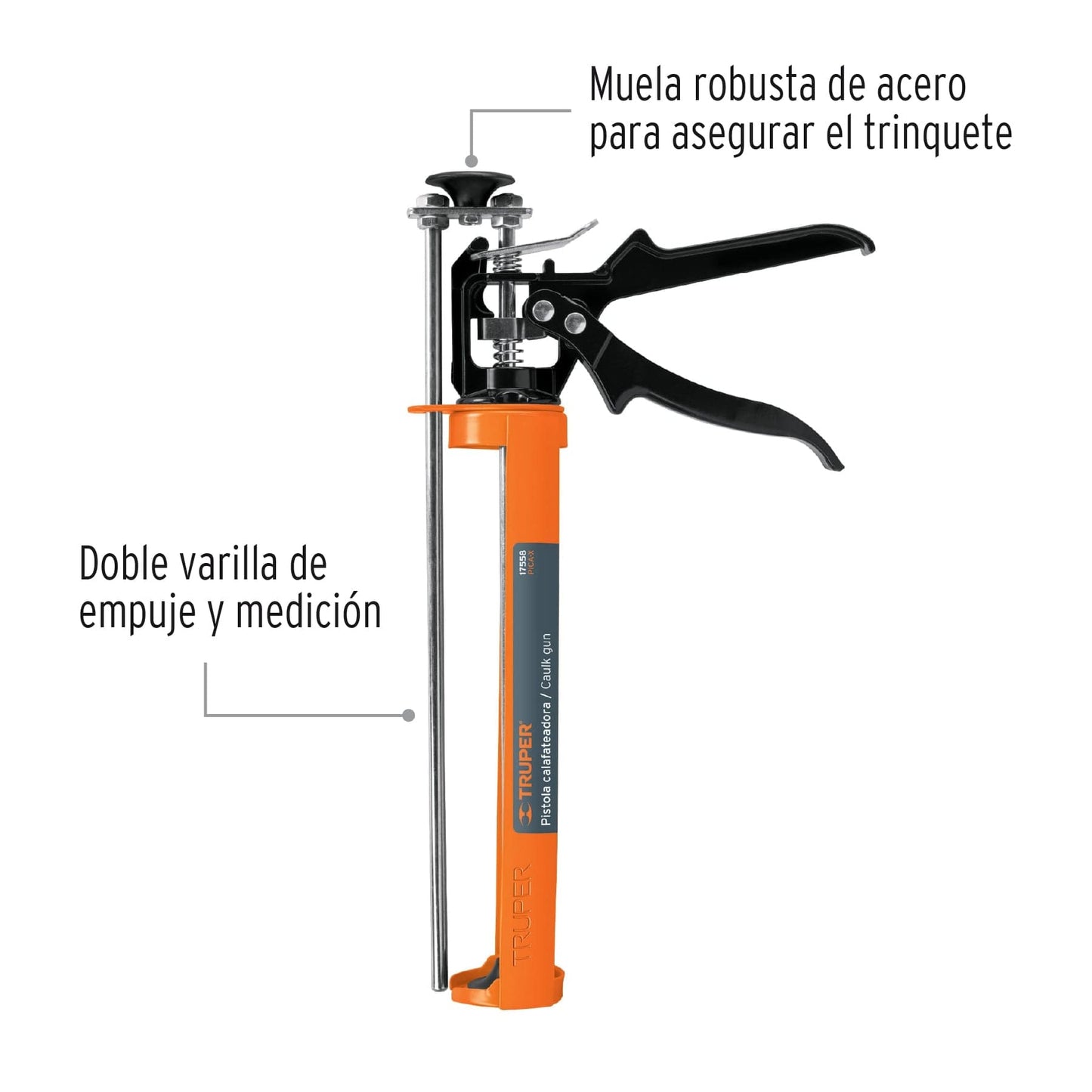 Pistola Calafateadora Tipo Esqueleto, Reforzada, Truper