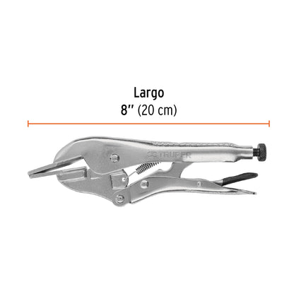 Pinza de Presión 8" Hojalatera, Truper