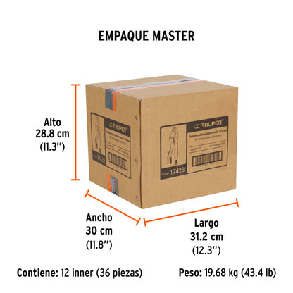 Pinza de Presión 10" Mordaza Curva, Truper