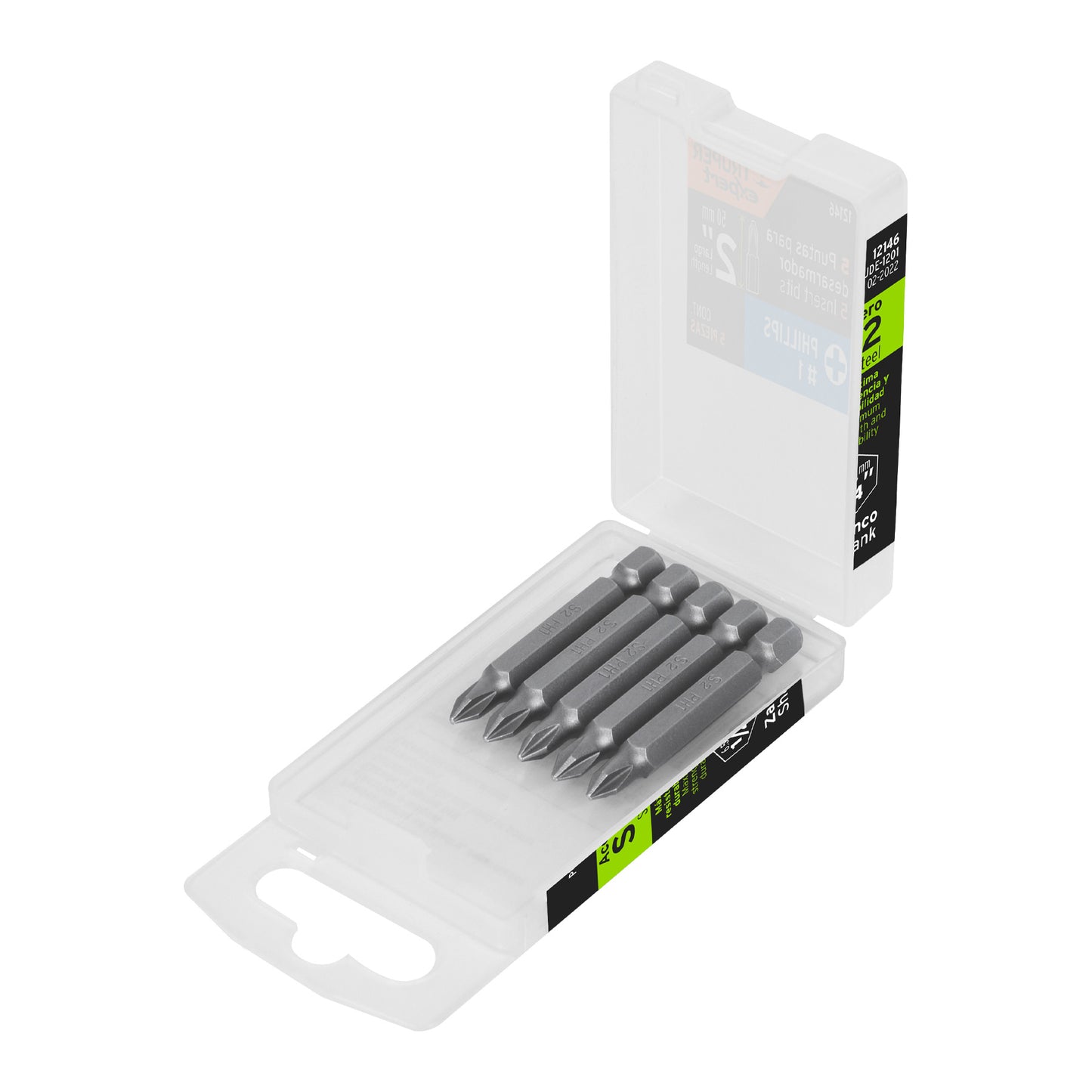 Puntas Phillips 2", Estuches con 5 Piezas, Expert