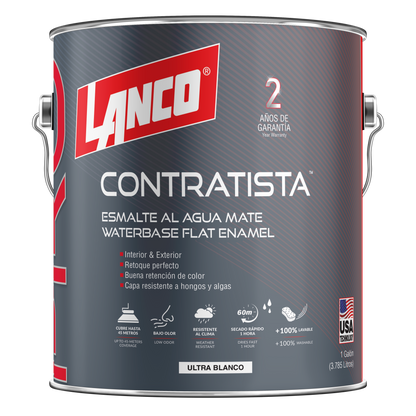 Lanco Esmalte Al Agua Pro Contratista