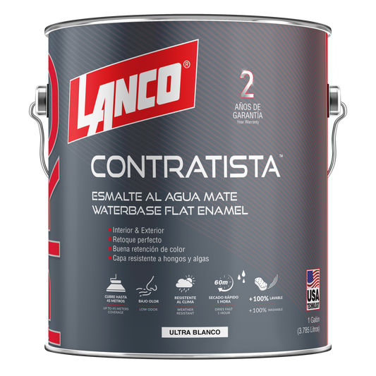 Lanco Esmalte Al Agua Pro Contratista