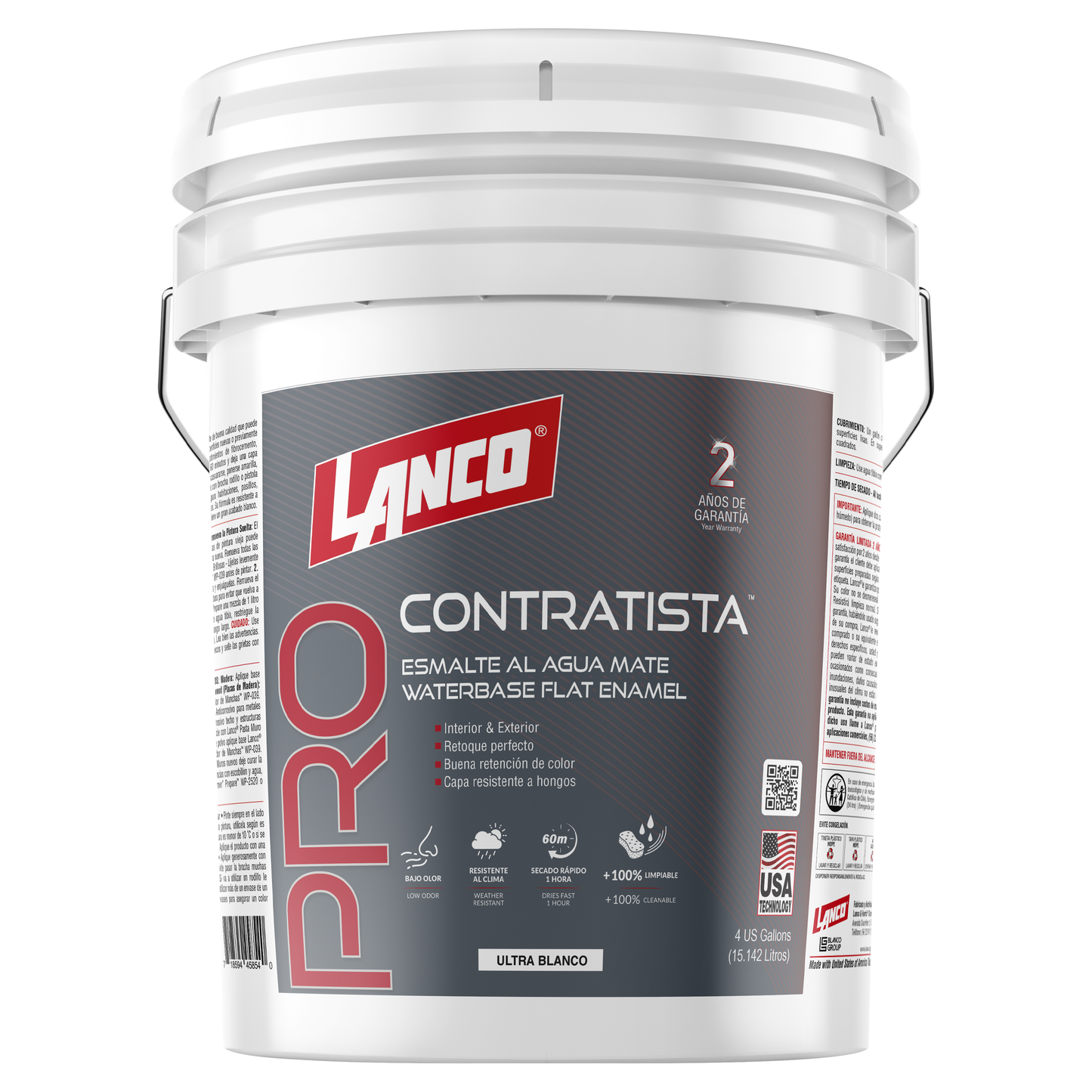 Lanco Esmalte Al Agua Pro Contratista