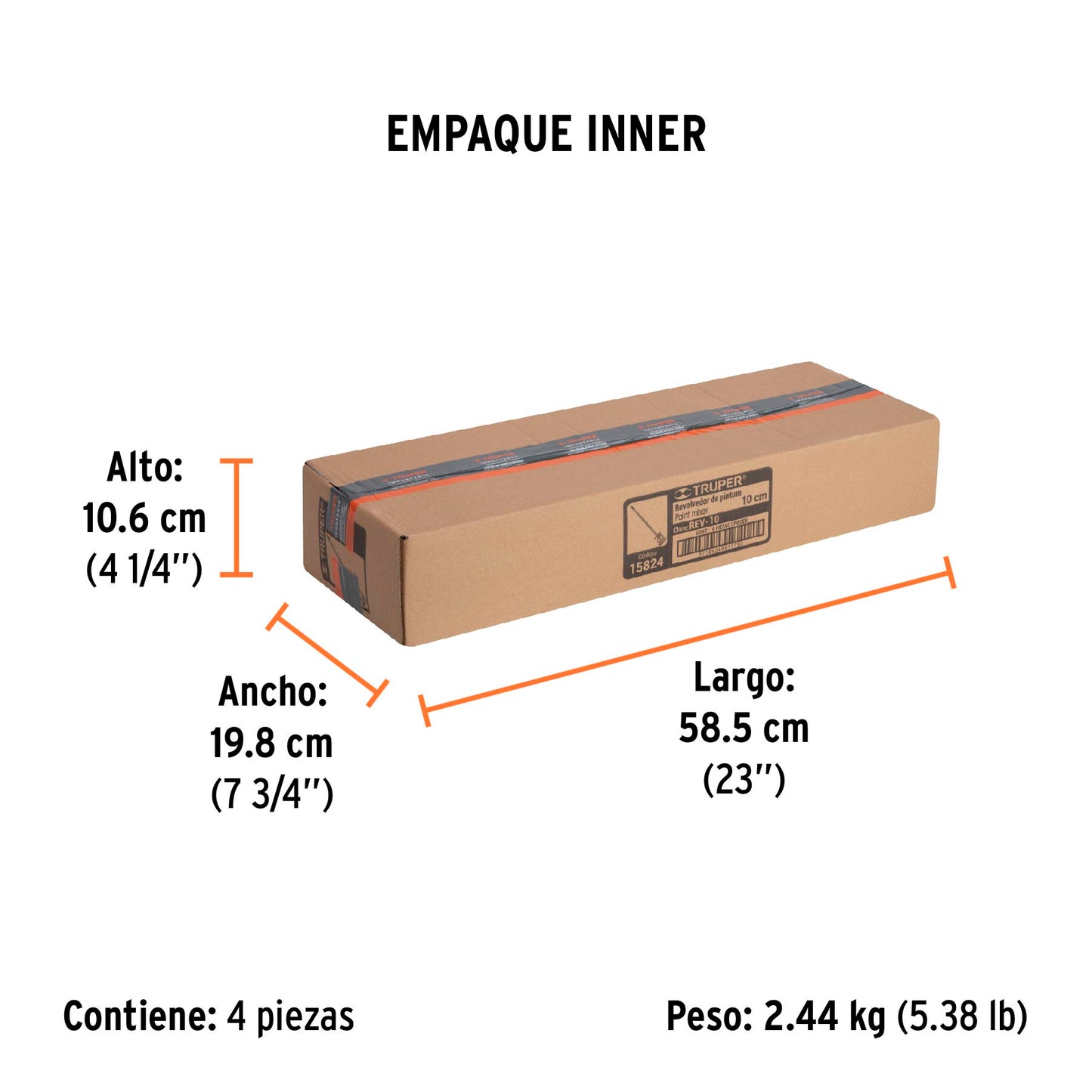Revolvedor de Pintura, 100mm de Diámetro, Truper