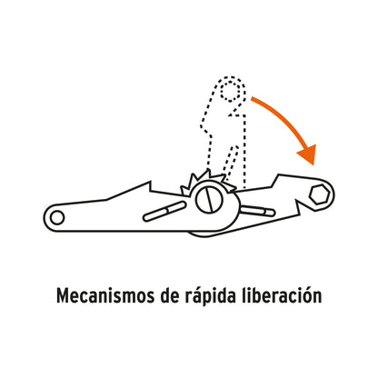 Juego de 2 Sujetadores con Matraca Carga Máxima 1125 Kg