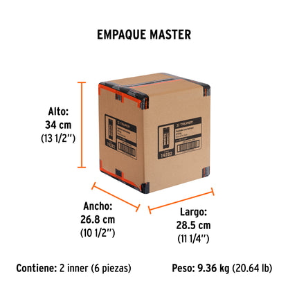 Juego de 2 Sujetadores con Matraca Carga Máxima 1125 Kg