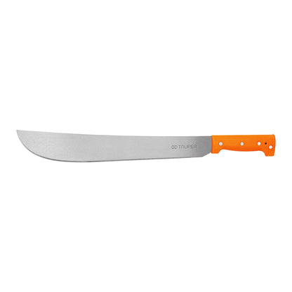 Machete Estándar 16" Cacha Naranja Remachada, Truper