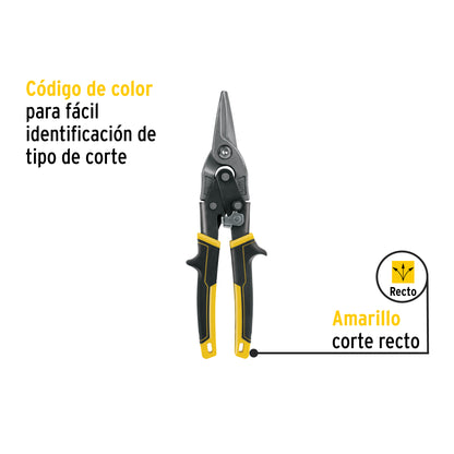Tijera de Aviación 10" Corte Recto, Truper