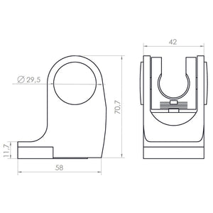 SOPORTE DUCHA CROMO ST