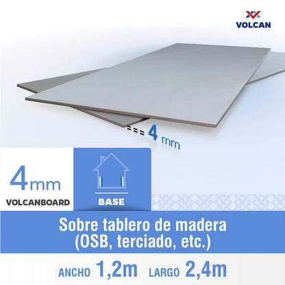 PLANCHA FIBROCEMENTO 4MM 120X240CM